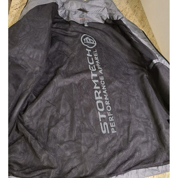 Men's Large Stormtech Performance Rain Jacket Waterproof Gray XBOX Logo Mesh - Picture 7 of 12